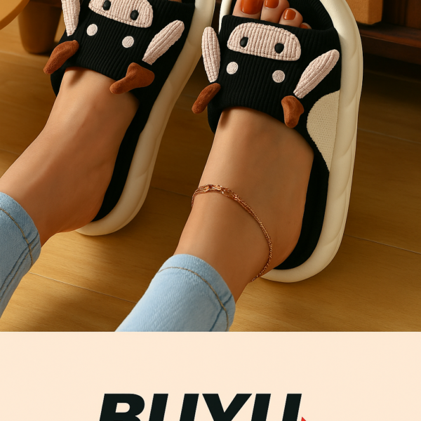 Sandalias Antideslizantes Diseño Vaquita