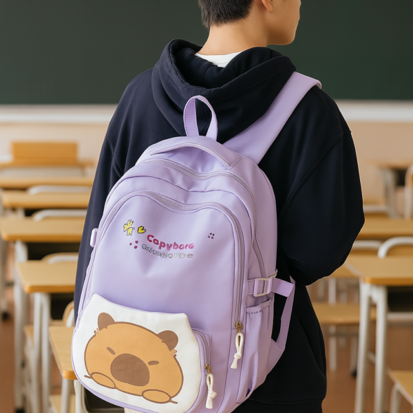 Mochila Capybara para el Colegio