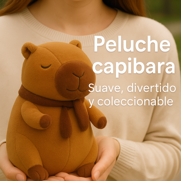 🐾 Peluche de Capibara con manta