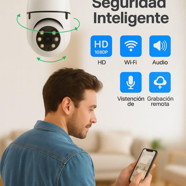 Cámara de Seguridad Inteligente Tipo Foco